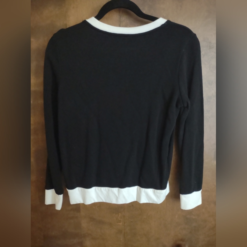 Women's Forever 21 Black & White Top || Small - Picture 2 of 9